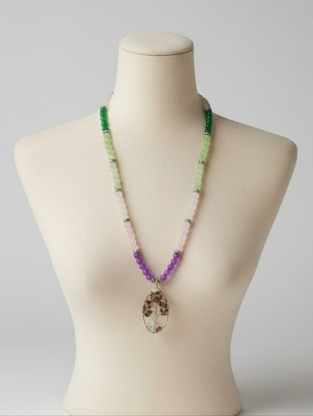 NWT Multicolor Beaded Necklace with Pendant